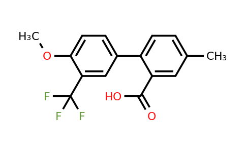 1261916-98-6 | 2-(4-Methoxy-3-trifluoromethylphenyl)-5-methylbenzoic acid