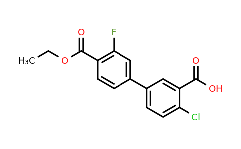 1261917-15-0 | 2-Chloro-5-[4-(ethoxycarbonyl)-3-fluorophenyl]benzoic acid