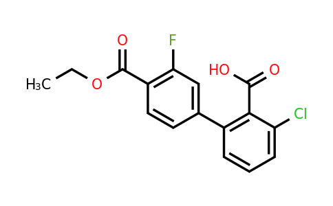 1261917-17-2 | 6-Chloro-2-[4-(ethoxycarbonyl)-3-fluorophenyl]benzoic acid
