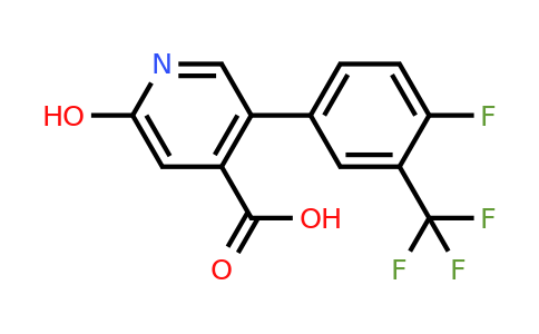 1261920-47-1 | 5-(4-Fluoro-3-trifluoromethylphenyl)-2-hydroxyisonicotinic acid