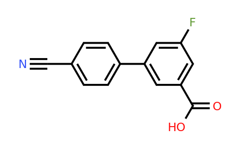 1261920-66-4 | 3-(4-Cyanophenyl)-5-fluorobenzoic acid
