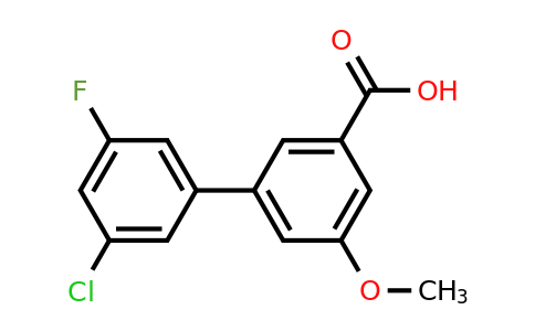 1261922-66-0 | 3'-Chloro-5'-fluoro-5-methoxy-[1,1'-biphenyl]-3-carboxylic acid