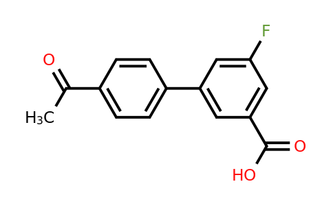 1261923-14-1 | 3-(4-Acetylphenyl)-5-fluorobenzoic acid