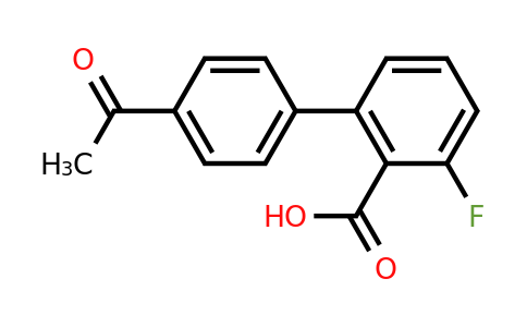 1261923-20-9 | 2-(4-Acetylphenyl)-6-fluorobenzoic acid