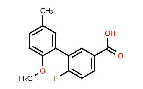 1261924-74-6 | 4-Fluoro-3-(2-methoxy-5-methylphenyl)benzoic acid