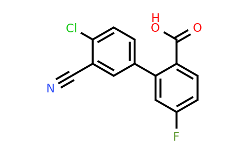 1261924-99-5 | 2-(4-Chloro-3-cyanophenyl)-4-fluorobenzoic acid