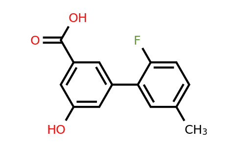 1261925-07-8 | 3-(2-Fluoro-5-methylphenyl)-5-hydroxybenzoic acid