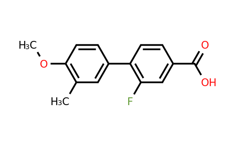 1261925-12-5 | 3-Fluoro-4-(4-methoxy-3-methylphenyl)benzoic acid