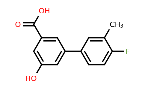 1261926-19-5 | 3-(4-Fluoro-3-methylphenyl)-5-hydroxybenzoic acid