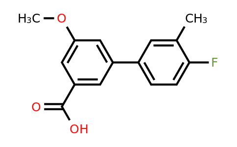1261926-28-6 | 3-(4-Fluoro-3-methylphenyl)-5-methoxybenzoic acid