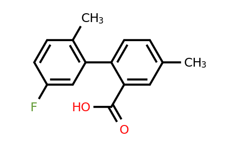 1261926-35-5 | 2-(5-Fluoro-2-methylphenyl)-5-methylbenzoic acid