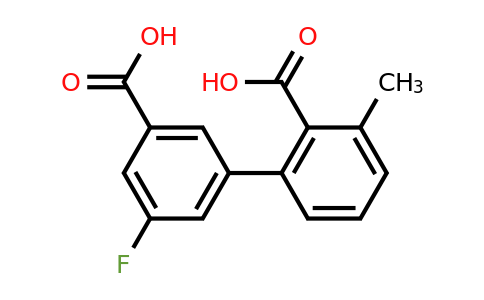 1261926-40-2 | 2-(3-Carboxy-5-fluorophenyl)-6-methylbenzoic acid