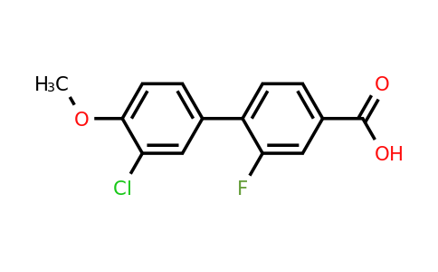 1261927-94-9 | 4-(3-Chloro-4-methoxyphenyl)-3-fluorobenzoic acid