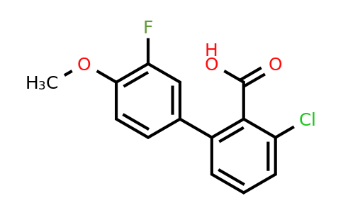 1261928-12-4 | 6-Chloro-2-(3-fluoro-4-methoxyphenyl)benzoic acid