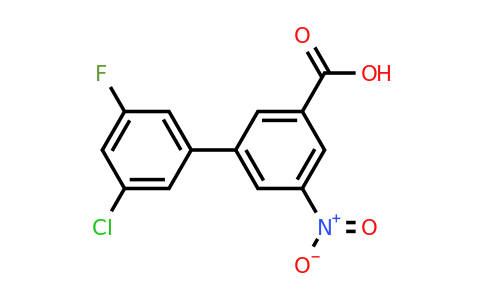 1261928-24-8 | 3'-Chloro-5'-fluoro-5-nitro-[1,1'-biphenyl]-3-carboxylic acid