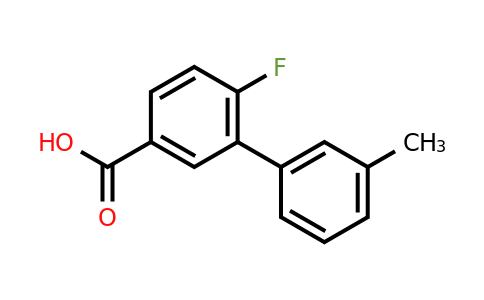 1261928-43-1 | 6-Fluoro-3'-methyl-[1,1'-biphenyl]-3-carboxylic acid
