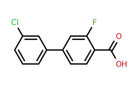 1261929-04-7 | 3'-Chloro-3-fluoro-[1,1'-biphenyl]-4-carboxylic acid