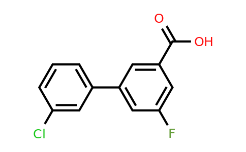 1261929-09-2 | 3'-Chloro-5-fluoro-[1,1'-biphenyl]-3-carboxylic acid