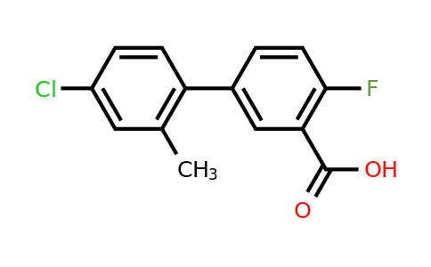 1261929-84-3 | 5-(4-Chloro-2-methylphenyl)-2-fluorobenzoic acid