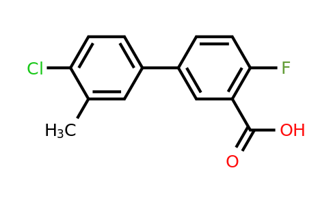 1261930-46-4 | 5-(4-Chloro-3-methylphenyl)-2-fluorobenzoic acid