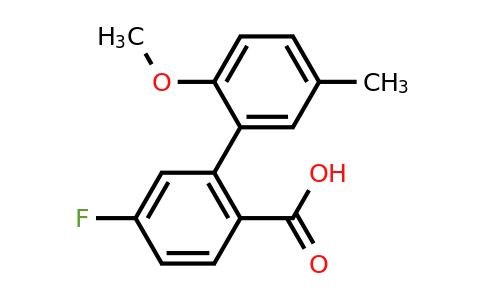 1261931-32-1 | 4-Fluoro-2-(2-methoxy-5-methylphenyl)benzoic acid