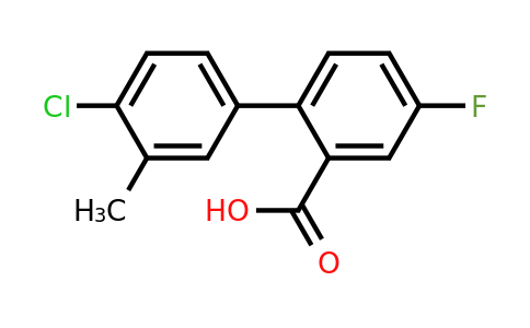 1261933-53-2 | 2-(4-Chloro-3-methylphenyl)-5-fluorobenzoic acid