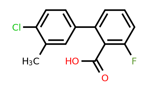 1261933-55-4 | 2-(4-Chloro-3-methylphenyl)-6-fluorobenzoic acid