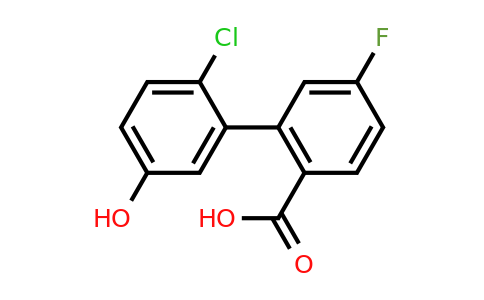 1261933-72-5 | 2-(2-Chloro-5-hydroxyphenyl)-4-fluorobenzoic acid
