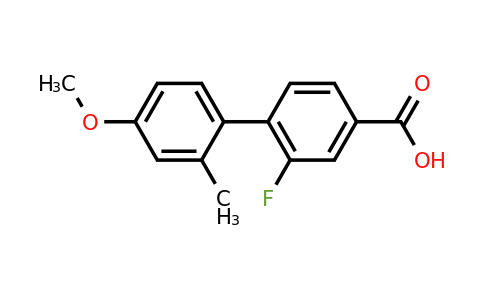 1261933-85-0 | 3-Fluoro-4-(4-methoxy-2-methylphenyl)benzoic acid
