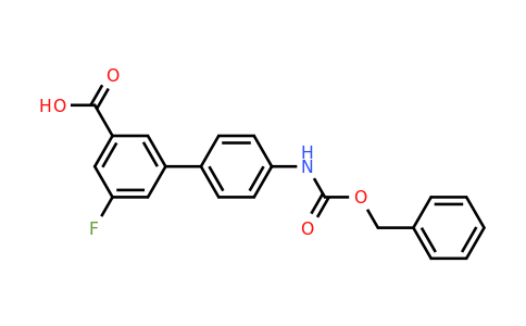 1261934-05-7 | 3-(4-Cbz-Aminopheny)-5-fluorobenzoic acid