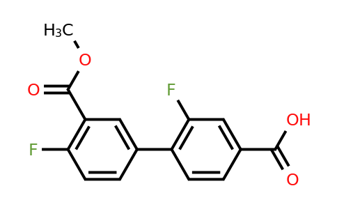 1261934-60-4 | 3-Fluoro-4-(4-fluoro-3-methoxycarbonylphenyl)benzoic acid