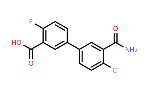 1261934-84-2 | 5-(3-Carbamoyl-4-chlorophenyl)-2-fluorobenzoic acid