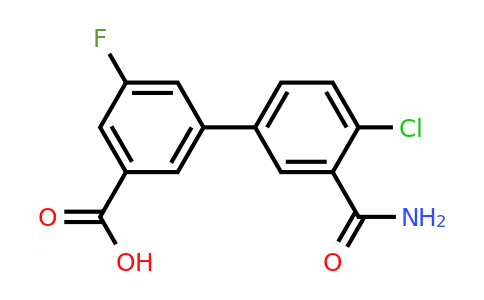 1261934-91-1 | 3-(3-Carbamoyl-4-chlorophenyl)-5-fluorobenzoic acid