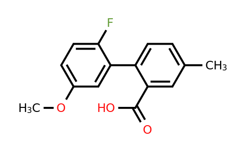 1261935-40-3 | 2-(2-Fluoro-5-methoxyphenyl)-5-methylbenzoic acid