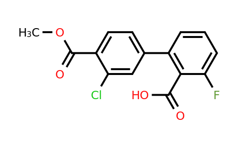 1261935-64-1 | 2-(3-Chloro-4-methoxycarbonylphenyl)-6-fluorobenzoic acid