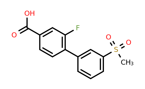 1261935-67-4 | 3-Fluoro-4-(3-methylsulfonylphenyl)benzoic acid
