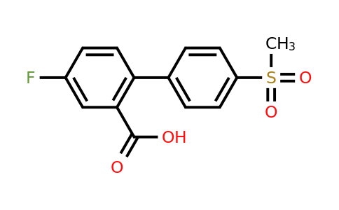 1261935-94-7 | 5-Fluoro-2-(4-methylsulfonylphenyl)benzoic acid