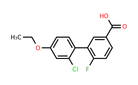 1261936-13-3 | 3-(2-Chloro-4-ethoxyphenyl)-4-fluorobenzoic acid
