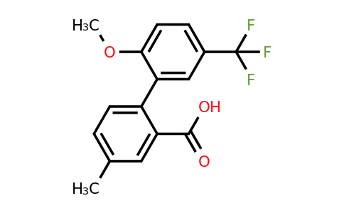1261936-45-1 | 2-(2-Methoxy-5-trifluoromethylphenyl)-5-methylbenzoic acid