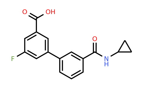 1261936-96-2 | 3-[3-(Cyclopropylaminocarbonyl)phenyl]-5-fluorobenzoic acid