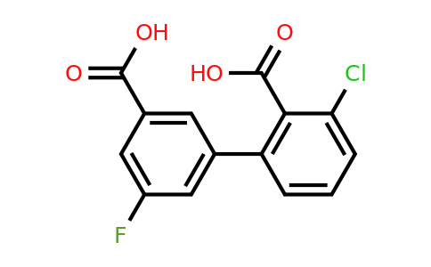 1261937-85-2 | 2-(3-Carboxy-5-fluorophenyl)-6-chlorobenzoic acid
