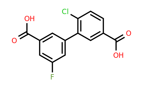 1261937-94-3 | 3-(3-Carboxy-5-fluorophenyl)-4-chlorobenzoic acid