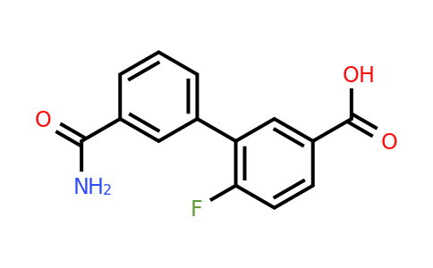 1261938-81-1 | 3-(3-Aminocarbonylphenyl)-4-fluorobenzoic acid