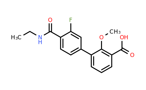 1261939-35-8 | 3-[4-(Ethylcarbamoyl)-3-fluorophenyl]-2-methoxybenzoic acid