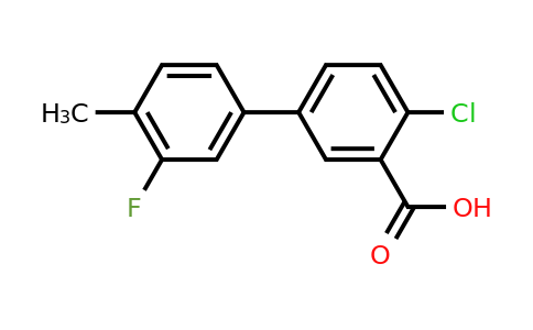 1261939-42-7 | 2-Chloro-5-(3-fluoro-4-methylphenyl)benzoic acid