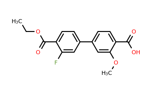 1261939-54-1 | 4-[4-(Ethoxycarbonyl)-3-fluorophenyl]-2-methoxybenzoic acid