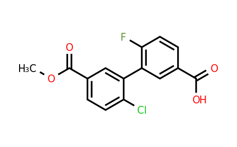 1261939-73-4 | 3-(2-Chloro-5-methoxycarbonylphenyl)-4-fluorobenzoic acid
