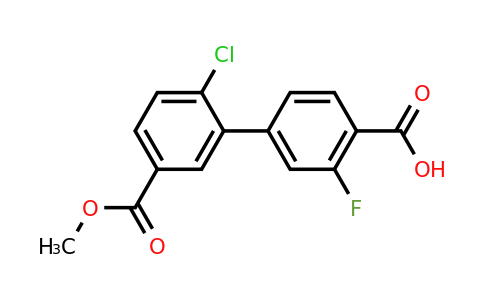 1261939-78-9 | 4-(2-Chloro-5-methoxycarbonylphenyl)-2-fluorobenzoic acid