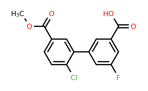 1261939-90-5 | 3-(2-Chloro-5-methoxycarbonylphenyl)-5-fluorobenzoic acid