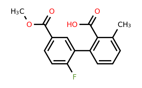 1261940-20-8 | 2-(2-Fluoro-5-methoxycarbonylphenyl)-6-methylbenzoic acid